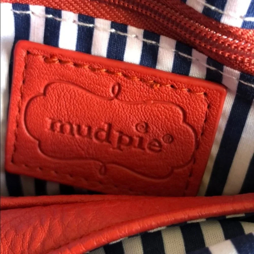 MUD PIE CORAL FOLD OVER CLUTCH WRISTLET